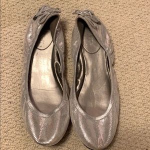 Maria Sharapova for Cole Haan silver flats